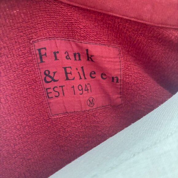 NWOT FRANK & EILEEN Willa Triple Fleece Wrap Dress Cranberry Size Medium - Picture 6 of 6
